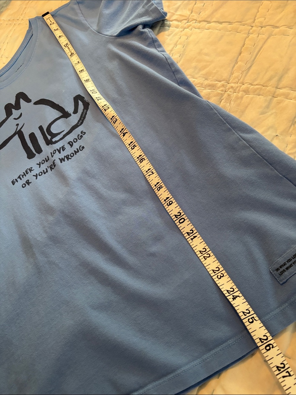 Life Is Good cotton tee shirt * sz med * Love Dogs - Picture 4 of 8